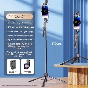 RQZN | Gậy Tự Sướng & Tripod Chống Rung Đa Năng 360 Độ Xoay Di Động Du Lịch Quay Video Vlog