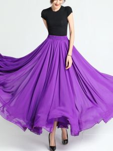 720 Degree Chiffon Skirt Womens Dance Skirt Large Hem Long Skirt Dancing Square Dance Ethnic Classical Xinjiang Dance Skirt