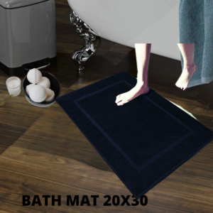 UltraSoft Luxe Turkish Cotton Bath Mat I Comfort Dry Plush Bath Mat – Super Absorbent (20x30)
