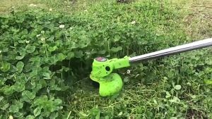 เครื่องตัดหญ้าไฟฟ้าไร้สาย แบตลิเธียม 3 ก้อน 6000mAh เครื่องตัดหญ้าแบตเตอรี่ เบาพับเก็บได้ ง่ายต่อการใช้ ตัดหญ้าไร้สาย พกพา เครื่องตัดหญ้าขนาดเล็ก กำจัดวัชพืชกิ่งก้านมีประสิทธิภาพ เปลื่ยนสะอาดอีก Lawn Mower