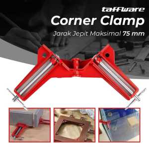 Corner Clamp Penjepit Sudut Frame Kayu Klem Siku L Penjepit Sudut Kayu Kaca Angle 90 Derajat 75mm