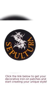 SX PISTOLS RANCID AND SEPULTURA BANDS IRON ON PATCHES
