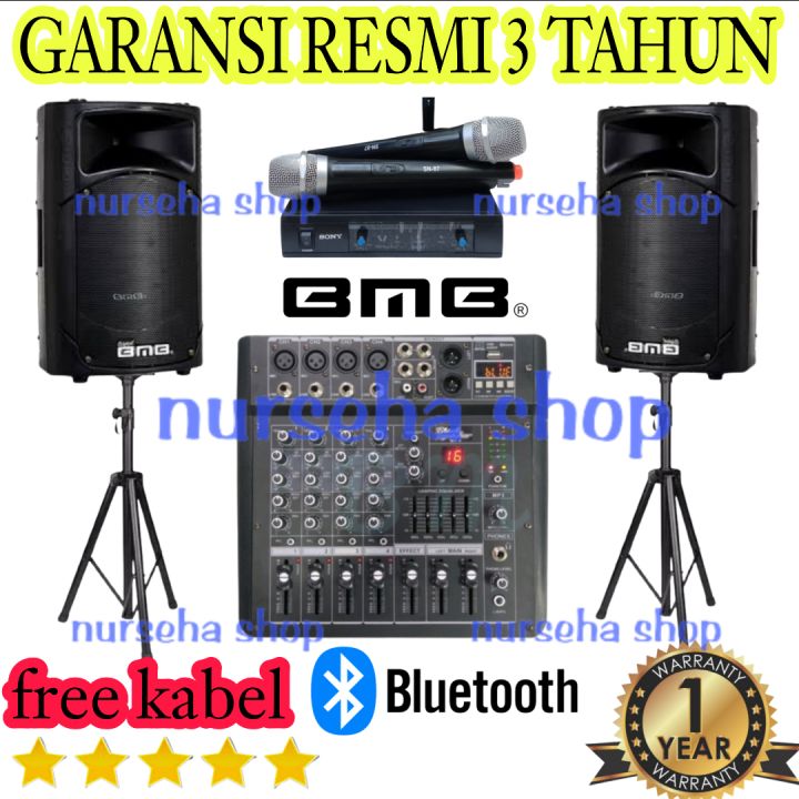 Paket Sound System Karaoke Live Musik Bmb 15 Inch Original Lazada