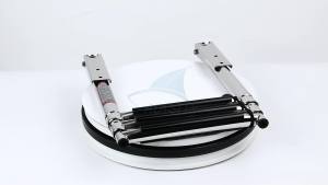 3 Step Boat Accessories Marine Hardware Under Platform Boat Ladder AISI Stainless Steel Boarding Telescoping Ladder Extend Hige