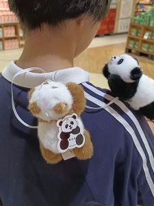 Đồ Chơi Gấu Trúc Hấp Thụ Từ Tính Đồ Chơi Búp Bê Vải PP Đệm Đầu Gấu Trúc Cỡ Lớn Đồ Chơi Trẻ Em Đồ Dùng Nhà Bếp Phụ Kiện Tủ Lạnh