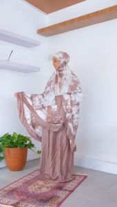 Mukena Rayon Dewasa Bali Traveling Cantik Bahan Lembut dan Adem