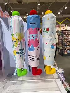 Childrens Foldable Sun And Rain Protection Umbrella