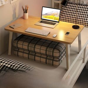 Foldable Bedside Small Computer Desk Modern Minimalist Style Dormitory Top Bunk Student Study Table Home Bedroom Window Lazy Desk