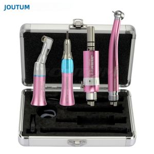 Bộ Dụng Cụ Mài Răng Tốc Độ Cao & Thấp Màu Hồng Khớp Nối Thẳng Phun Nước Đơn Tuabin Khí 4 Lỗ 2 Lỗ Dùng Cho Phòng Nha