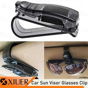 Multifunctional Car Glasses Clip Universal Glasses Holders for Car Sun Visor Plastic Sunglasses Eyeglasses Mount & Card Clip Easy to Use and Not Hurt Glasses Auto Sun Visor Organizer Accessories