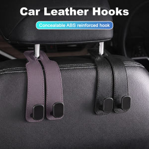 Car Seat Headrest Hook with Phone Holder Leather Finish Bag Hanger⚡PH deliveryIn stock⚡