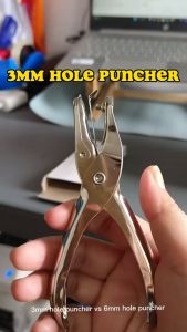 Officom Single Hole Metal Punch 3-6mm Hole Paper Puncher 8 Sheets Capacity Punch Pliers Hand Paper Scrapbooking Puncher