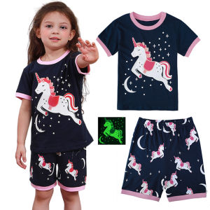 Kids Boy Pajamas Children Summer Casual Police Fireman Sleepwear Toddler Halloween Costume Short Sleeve Top+Pants 2-10Y Clothes