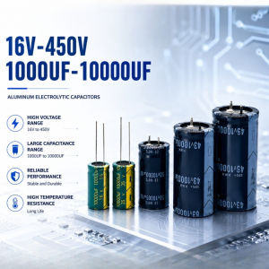16V 25V 50V 63V 80V 100V Radial DIP Aluminum Electrolytic Capacitors 1000-10000UF 20% Tolerance 1pcs Good Quality