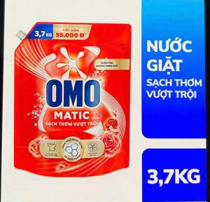 Nước giặt OMO MATIC  sạch thơm vượt trội sản Phẩm chuyen dung cho máy giặt cua tren tui 37kg