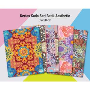 Kertas Kado Boneka/ Pita/ Batik/ Love/ Baby Cute isi 50pc