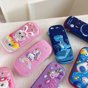 BabyShop-A39 Kotak Pensil 3D Karakter Timbul Tempat Pensil Anak Sekolah TK / Tempat Penyimpanan Alat