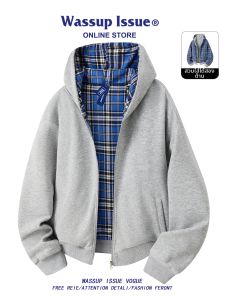 Hooded Dual-Sided Loose-Fit Sweatshirt