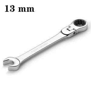 Flex-head Ratcheting Wrench Set1Pcs Metric 6-24mm Chrome Vanadium Steel Universal Spanners for Car Repair Hand Tools