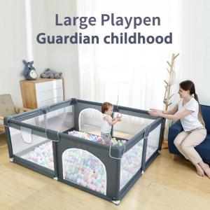 【24H SHIP】Playpen For Baby Oversize Baby Playpen Stainless Steel Frame With Edge Protector Indoor Play Fence Baby Pen Small Dog Play Pen - Lazada