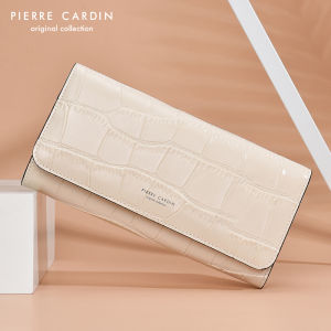 Pierre Cardin Wallet Womens Long Thin Leather Wallet Clutch Card Holder Womens Bag Coin Purse Fare Purse