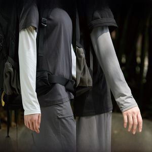 MiiOW | Mens Summer Lightweight Outdoor Sun Protection Sleeve Covers Fishing Ice Sleeves Breathable UV Protection Arm Cover Hand Sleeve