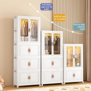 ZHUOLESHI | Tủ Lưu Trữ Gấp Không Cần Lắp Ráp