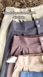 JENNIE PANTS KNIT(SIZE M) CELANA KULOT CELANA KANTOR CELANA DAILY