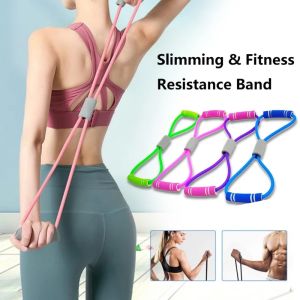 8 Resistance Band Pull Rope Strength Training Resistance Bands Body Building Equipment Tool For Yoga And Home Workout