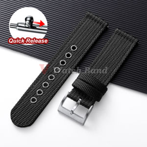 Nylon Watch Band for Seiko Army Military Canvas Woven Nylon Strap 18mm 20mm 22mmQuick Release Wristband Mens Sport Watch Bandss