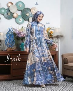 IZNIK DRESS by Arabelle dress gamis muslim ceruty babydoll x furing rayon