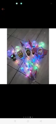 lampu lampion led obor takbiran hari raya motif random