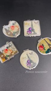 50 Pcs Kaca Cermin Lipat Paris Kemasan Plastik Dan Box Rustic