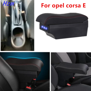 For opel corsa E Armrest box For opel corsa E Car Armrest box Central Storage box Interior Dedicated Retrofit Car Accessories