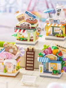 LOZ Mini House Street Scene Puzzle Blocks Childrens Educational Toys Birthday Gifts for Boys And Girls Decoration Accessories
