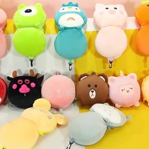 Cute Animal Style 2in1 Travel Pillow With Eye Sleep Mask For Lunch Rest Travel