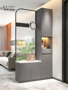 Weimei | Entrance Hall Cabinet with Partition Screen and Shoe Cabinet Glass