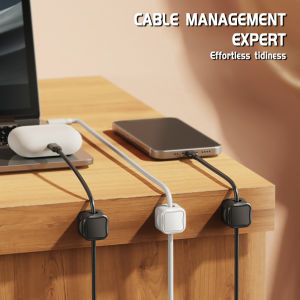 Magnetic cable organizer desktop wall-mounted mobile phone data cable charging storage holder⚡PH deliveryIn stock⚡