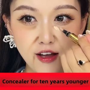 Beginner Press-On Concealer Pen for Dark Circles Acne Marks Spot Illuminates Tear Groove Face Concealer Lazy Person