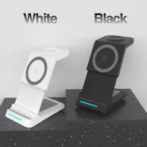 🇸🇬SG READY STOCK 3 in 1 wireless chargers handphone Smart Watch iPods Portable USB Charger