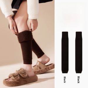 MiiOW | Warm Fleece Lined Over Knee Long Tube Socks For Women Thickened Autumn Winter Knee Protection Anti Slip thigh high socks
