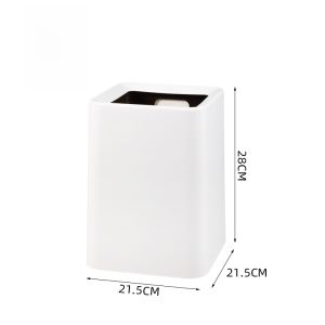 Japanese Style Simple Square Ins Cover Hidden Trash Bag for Living Room Office Kitchen Bathroom Sanitary Bucket Plastic Material