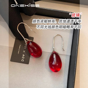 Red Waterdrop Earrings: Spring Summer Fashion Jewelry