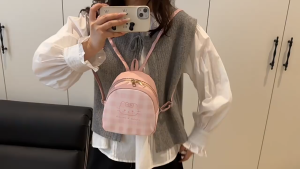 EchoBliss กระเป๋าสะพายและเป้สำหรับผู้หญิงดีไซน์ลายสก๊อต สไตล์ชิคใช้งานได้ทุกวัน