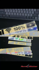 stiker baterai Sticker sinyal WIFI