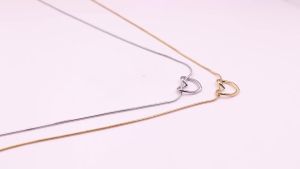 Dây Chuyền Xương Đòn Hình Trái Tim Cổ Điển Mạ Vàng 18K Bằng Thép Không Gỉ Dành Cho Nữ Trang Sức Đa Năng Hàng Ngày Không Phai Màu
