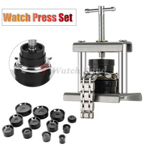 12pcs/18pcs/set Professional Watch Press Set Watch Back Case Closing Tool & Fitting Dies Watch Repairing Tool 18pcs Die Kit