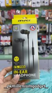 Original Awei ES-390i Stereo Super Bass In-ear Earphone Explosive Bass Gaming Focus Noise Cancellation