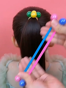 Unimese Scrunchies Ikat Rambut Model Bola Bulat Gaya Korea