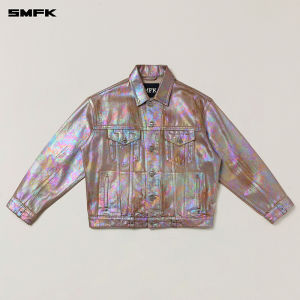 SMFK | Studded Denim Jacket Handcrafted Celebrity Match